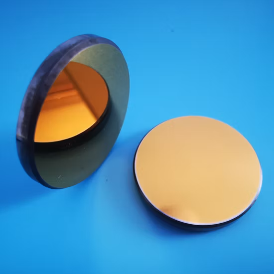 Espelho D18/19/20/25/38mm Si com revestimento Au para espelhos a laser CO2 de 10,6um
